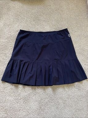 Jofit Navy Pleated Athletic Skort